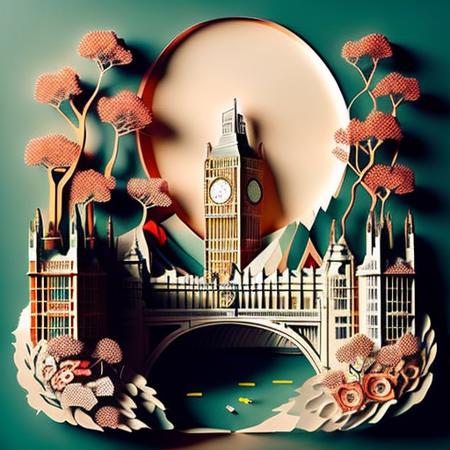 (paperai), city of london, big ben