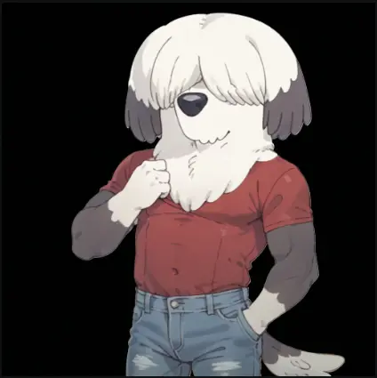 The Sheepdogs (male) bluey