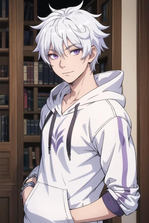 Daily White Haired Charas on X: The white haired boy of the day is Ende  from Isekai wa Smartphone to Tomo ni. ✨  / X