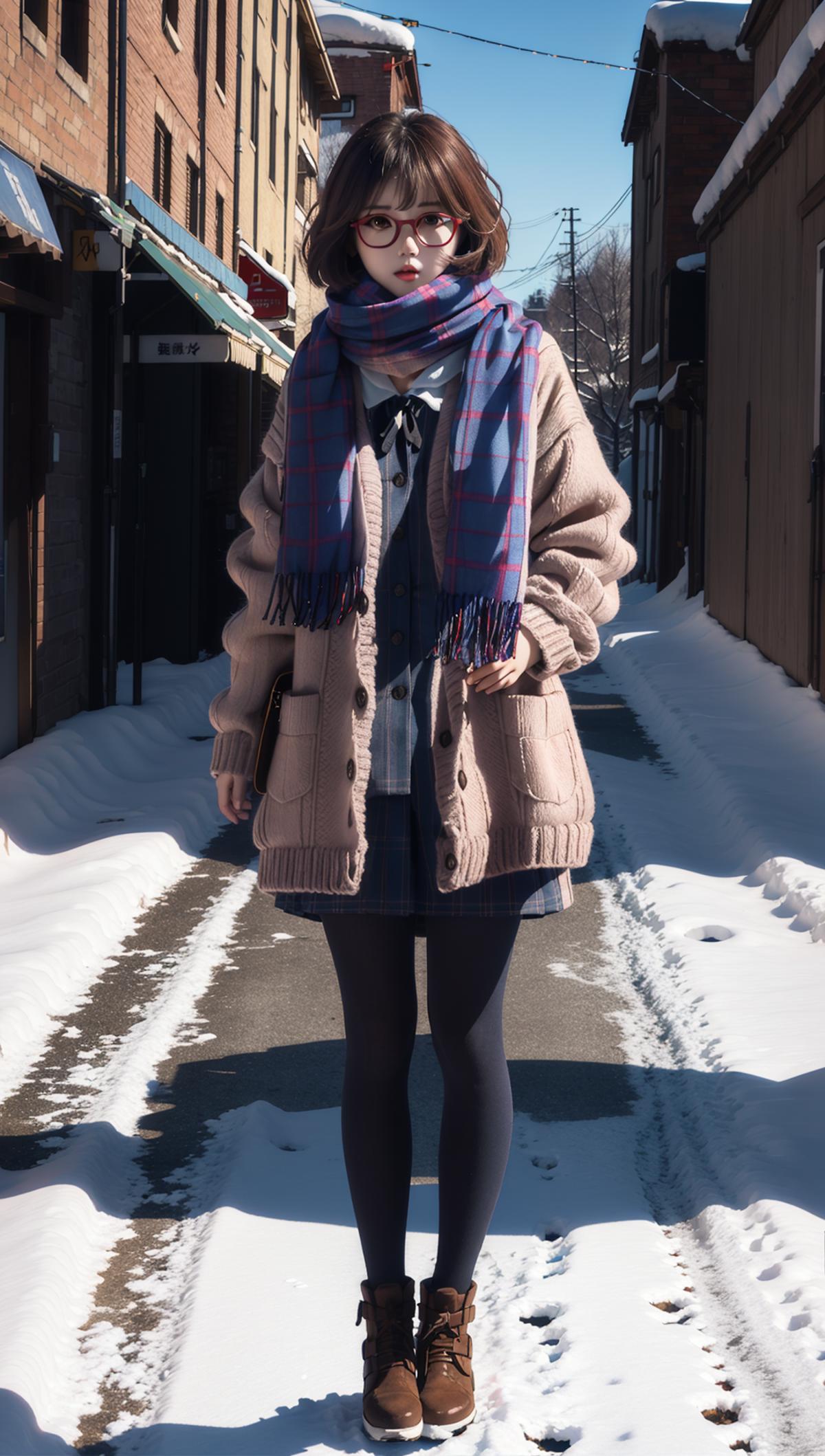 栗山未来(冬装围巾，偶像服，本体，运动装)_Kuriyama Mirai(sharem outfit,own,Winter clothes scarf,track suit) image by TanedaRisa