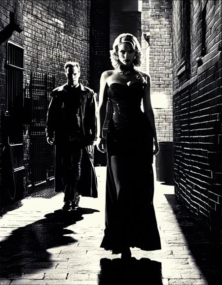 Neo-Noir Cinema - Sin City Style - SDXL 1.0 v1.0