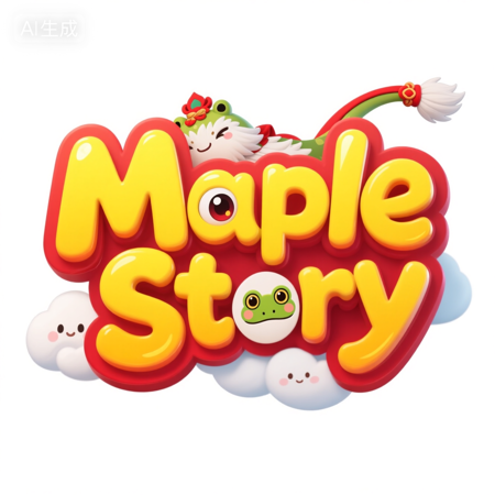 Cartoon game logo v1.0