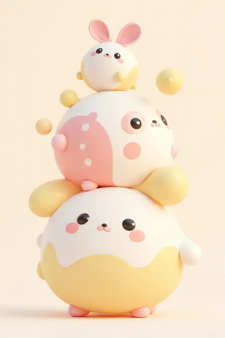 DT_3D Cartoon Design_Cute Character Generation