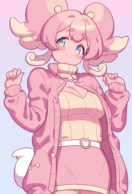 Neko Lacey (Vtuber) Audino-Sona + Multiple Outfits PonyXL/Illustrious
