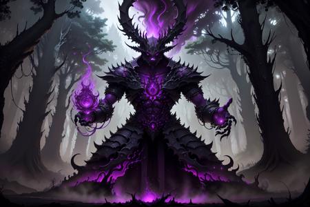 worldofshadows purple and black shadow aura