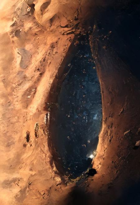 (POV view , DOF, first people view from the entrance, low angle shot:1.4),
(Ancient civilization, Alien Prometheus movie scene, dune movie scene:1.5), 
In the distant future, humans are spread across planets and ruled by an empire. The most important scene in the Dune movie, "Arrakis", was filmed in the Wadi Rum desert, the largest desert in Jordan, also known as the "Valley of the Moon". Some scenes were filmed in Rubou, Abu Dhabi, the Middle East. Shot in the Rub' al Khali desert. In addition to the desert landscape, the towering rocky scenery was also the main reason why it was chosen as the shooting location.
(Large Files, Ultra Realistic, 8K, 16k, FHD, HD, VFX, Perfect, Photography, composition, Architecture Sales Photography, Architecture Competition, Ultra High Resolution, Cinematography, High Resolution Image:1.1), (dramatic lighting, direct sunlight, ray tracing, clear shadow:1.2),  (real landscape:1.1), (blurred background:1.0), (urban background, more_details) ,
extremely detailed, hillscastel, <stardeaf-cold-arc>, great lighting, clear, Neo Classic