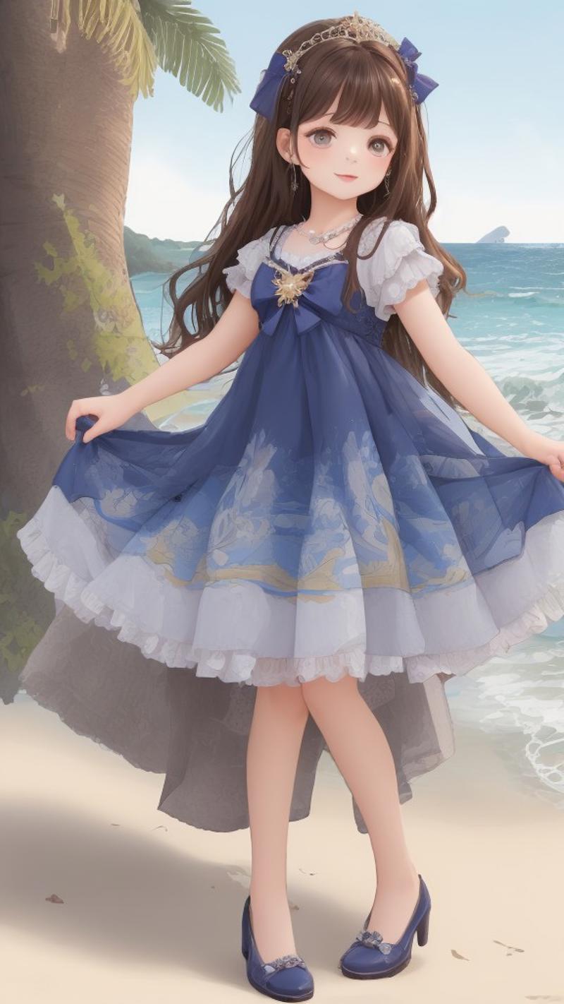 【白昼夜影之国】Dress No.2 Blue Dress image by DigitalDuck