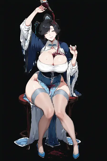 body champagne tower