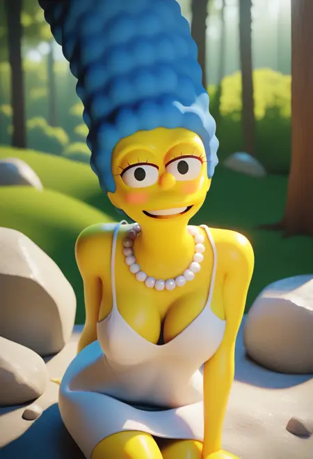 Marge Simpson - Blender CG Style