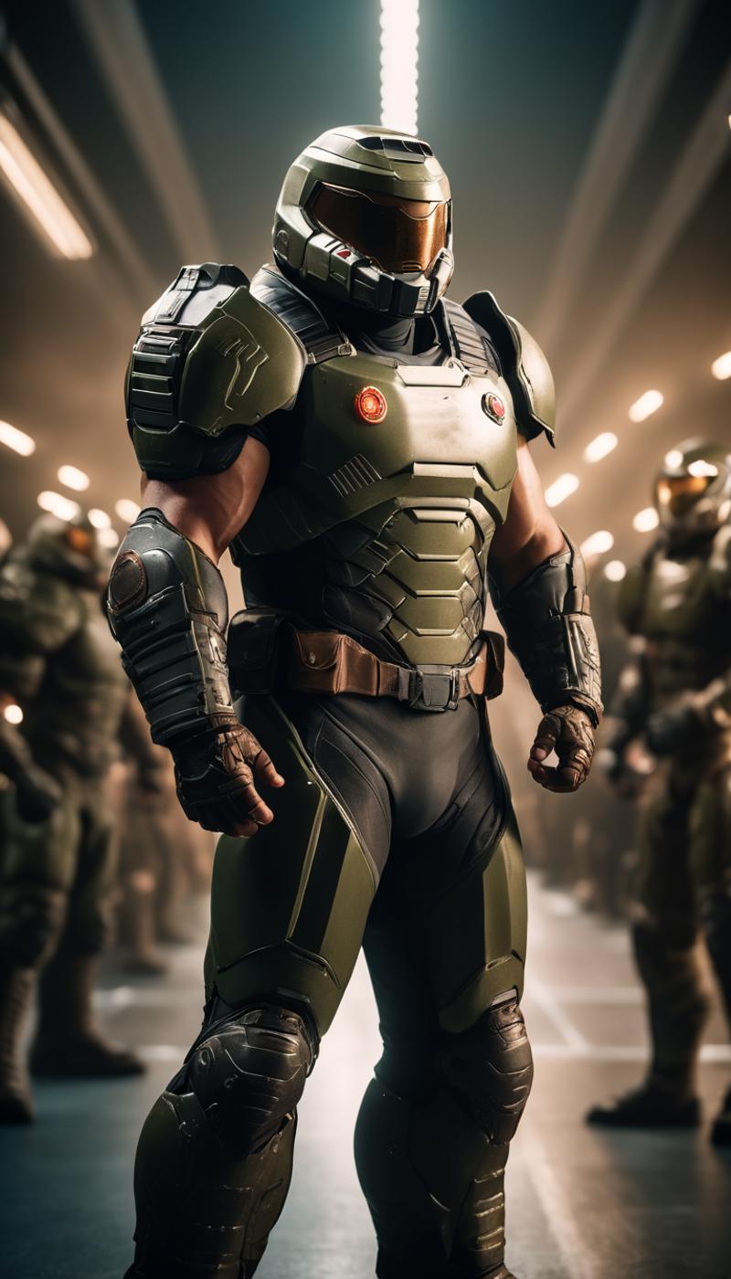 Doomguy (Doom Marine/Slayer) [Doom] LoRA XL image by Hevok