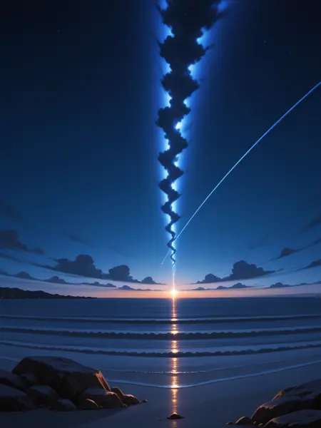 Night at the beach