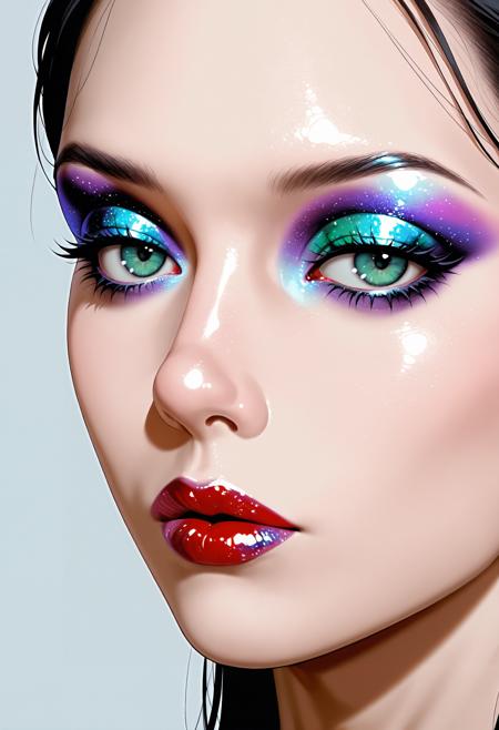 Metallic Makeup illust