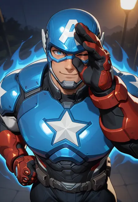 Marvel Rivals: Captain America - Base & Klyntar Warrior Skin
