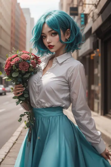 Standing, Holding an Object