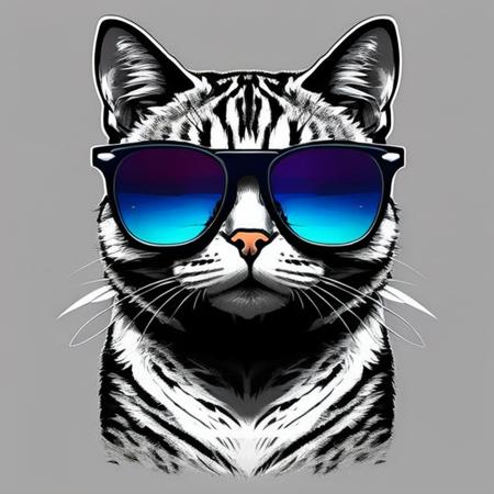 Cat wearing sunglasses,
,T shirt design,TshirtDesignAF,<lora:TshirtDesign21Config4WithTEV2:1>