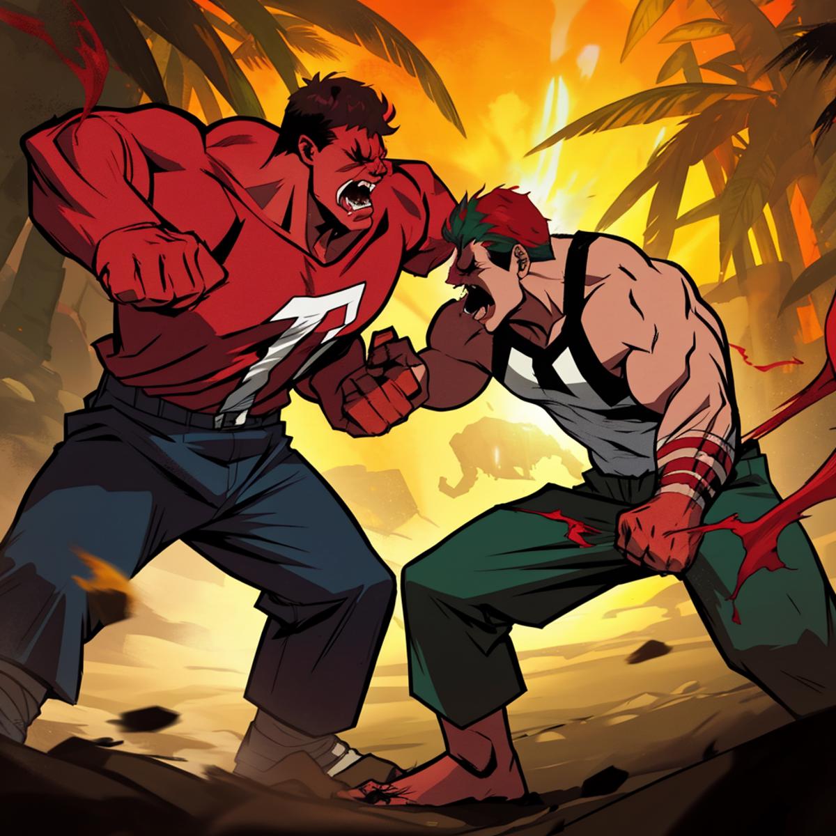 Fight scene image by mnemic