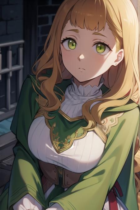 mimosavermillion, <lyco:mimosavermillion-lyco-nochekaiser:1>,
mimosa vermillion, brown hair, (green eyes:1.5), blunt bangs, bangs, medium hair, wavy hair,
BREAK dress, capelet, long sleeves,
BREAK looking at viewer,
BREAK outdoors,
BREAK <lora:GoodHands-vanilla:1>, (masterpiece:1.2), best quality, high resolution, unity 8k wallpaper, (illustration:0.8), (beautiful detailed eyes:1.6), extremely detailed face, perfect lighting, extremely detailed CG, (perfect hands, perfect anatomy),