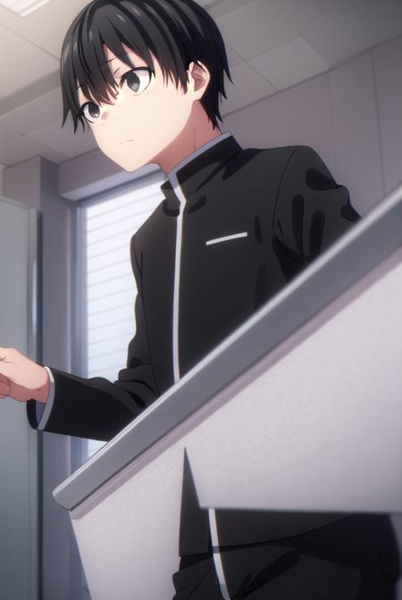 amatsuyukisaragi, <lora:amatsuyu kisaragi s1-lora-nochekaiser:1>,
amatsuyu kisaragi, black hair, hair between eyes, male focus, (black eyes:1.5),
BREAK school uniform, gakuran,
BREAK indoors, classroom,
BREAK looking at viewer, (cowboy shot:1.5),
BREAK <lyco:GoodHands-beta2:1>, (masterpiece:1.2), best quality, high resolution, unity 8k wallpaper, (illustration:0.8), (beautiful detailed eyes:1.6), extremely detailed face, perfect lighting, extremely detailed CG, (perfect hands, perfect anatomy),