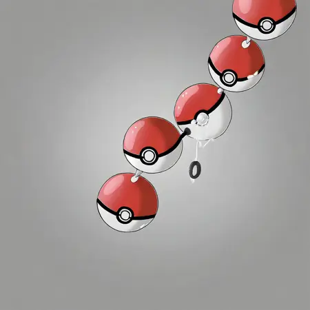 Pokeball anal beads