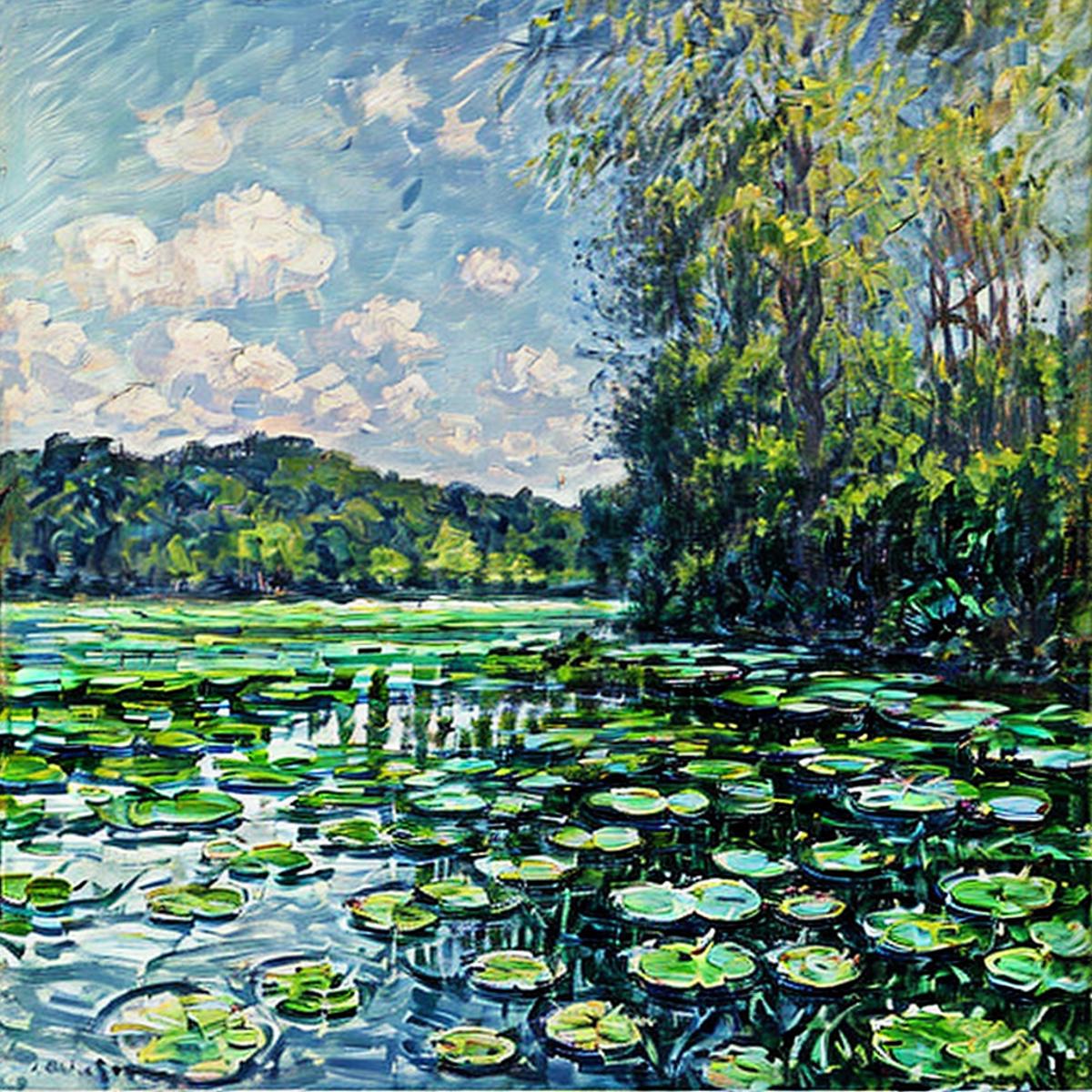 Anchemix oil painting Monet 暗可油画 莫奈风格 image by Jabberwocky207