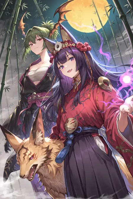 Ginsetsu & Yuzuki / 双輪夜行・ギンセツ&ユヅキ ( Shadowverse / シャドウバース ) ( IL )