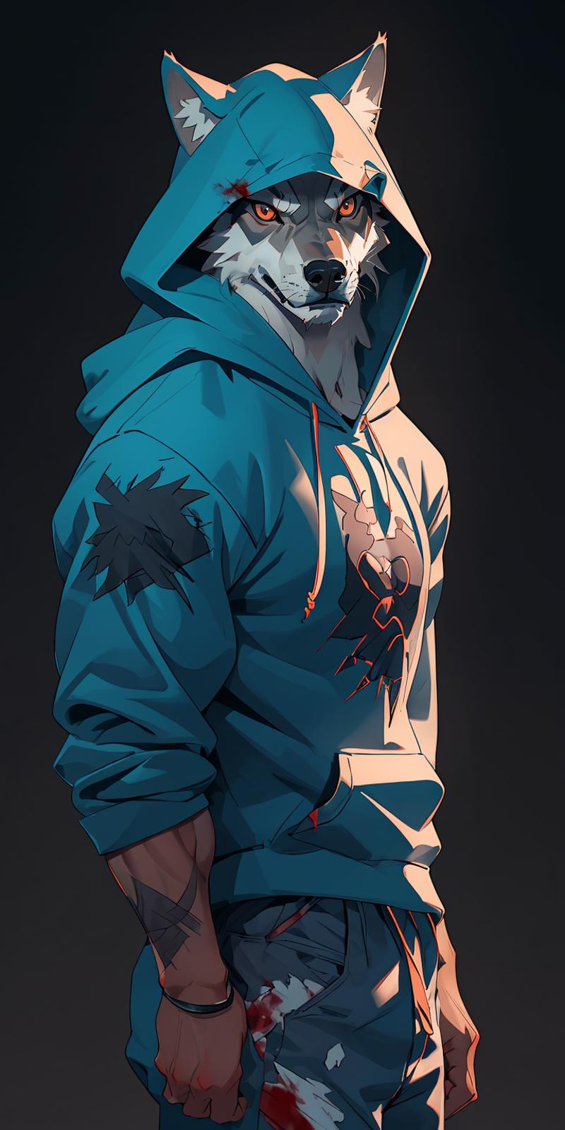A man in a blue hoodie stands with his hand in his pocket.