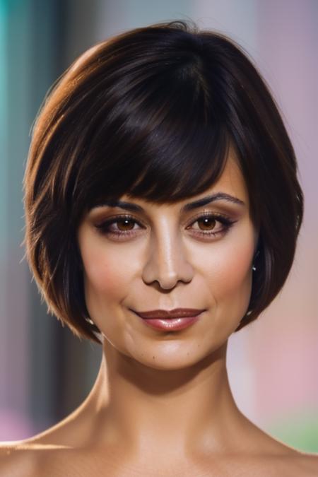 (portrait of catherinebelllora), ((stacked bob haircut)), low camera angle, inside, boudoir, sexy, ((pastel eye shadow makeup)), intricate high detail, (vibrant, photo realistic, realistic, sharp focus) ((film grain, skin details, high detailed skin texture, 8k hdr, dslr)), 8k uhd, <lora:catherinebelllora:1>