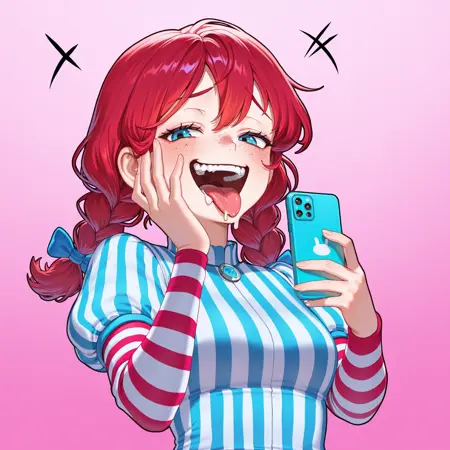 Wendy's Mascot / Smug Wendy - by gisa