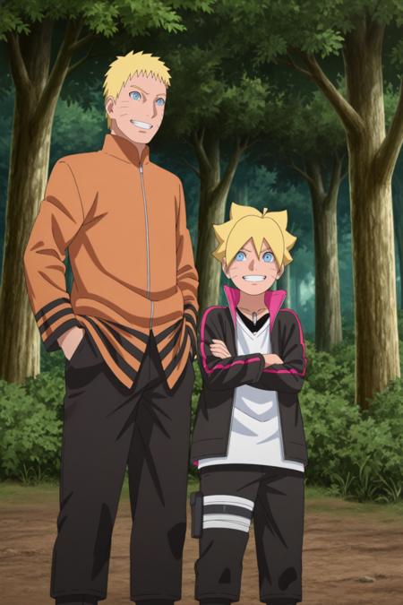 Boruto Uzumaki & Naruto Uzumaki - Next Generations - (Illustrious) [Commission] V1