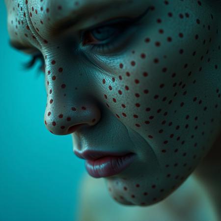 Cinematic quality human skin with Trypophobia