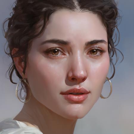 closeup facial image in xx artstyle of a woman