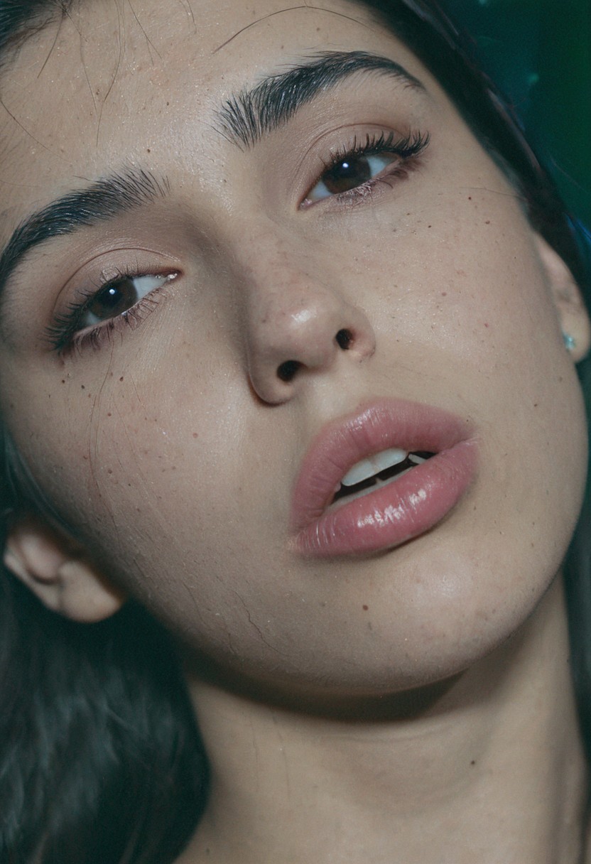 film still from 2000s movie, dua lipa close-up, portrait, masterpiece, 4k, ray tracing, intricate details, highly-detailed, hyper-realistic, 8k RAW Editorial Photo.
(analog photo:1.2),((dynamic pose:1.2),(dynamic camera),(amateur photo:1.3,art retouch,, analog photo), (close-up),(many details themed complex background:1.3),(skin texture)),(midnight hour, high quality, film grain), (natural colors, correct white balance, color correction, dehaze,clarity), (natural colors, correct white balance, color correction, dehaze,clarity), Lomography Color Negative 400.3), (thick lips:1.3), cinematic light, dramatic light, shallow depth of field, high budget, bokeh, cinemascope, film grain