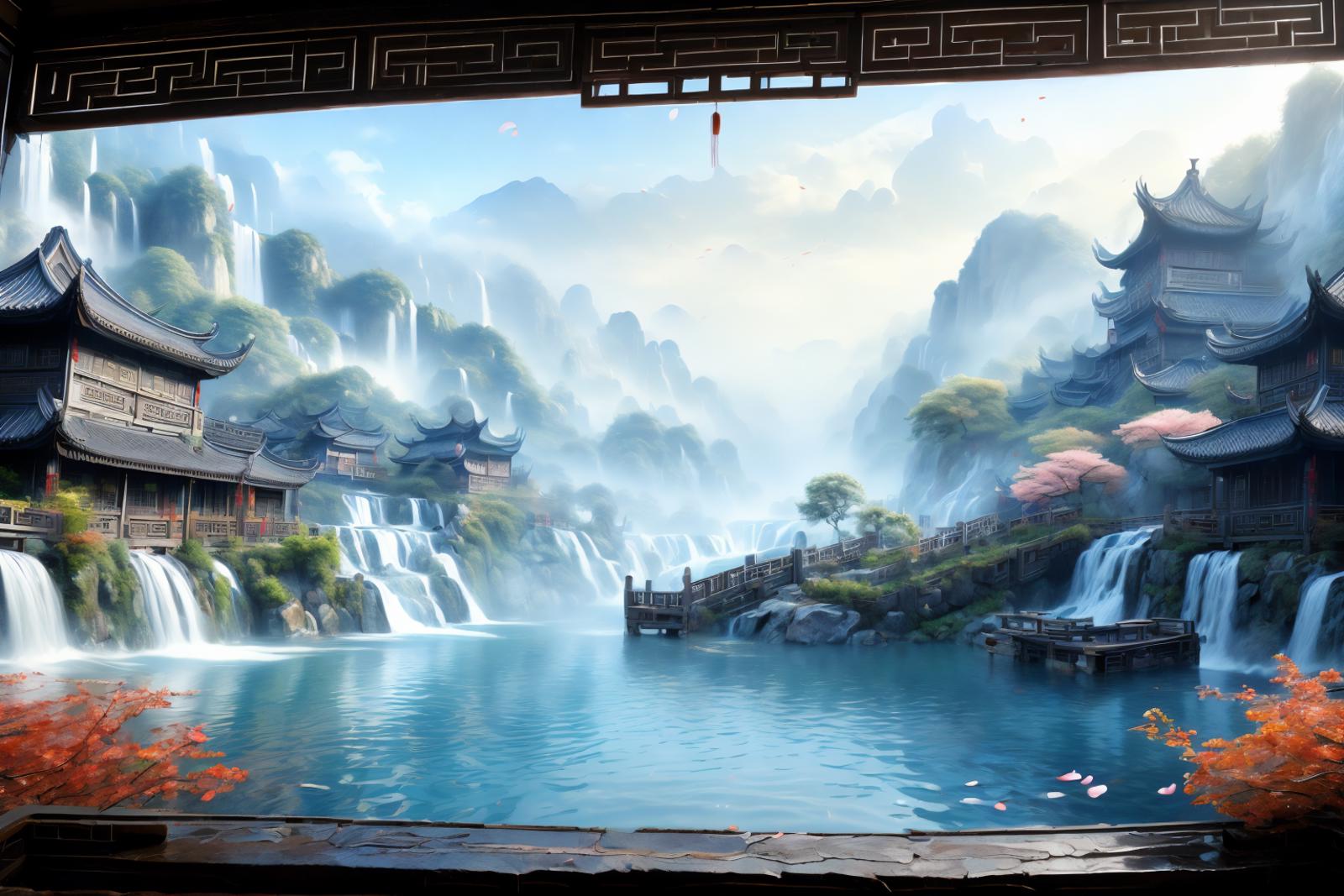 绪儿-水乡场景 Water town scene image by Darknoice