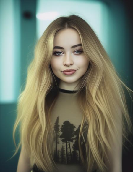 SabrinaCarpenter, [ (art by Charles Burns:0.8) ,art by Mário Eloy:6], photograph, Aggravated slender Czech Woman of Peace, Long flowy hair, film grain, Nikon d850, Low shutter, <lora:SabrinaCarpenterSDXL:1>