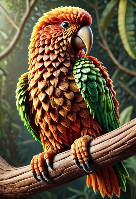 a parrot made of w00kiee, on a tree, intricate details, morning light, raw photo, on a tree, intricate details, morning light, raw photo, cinematic, highly detailed, bright colors, aesthetic, fine detail, polished, complex, vibrant, symmetry, full color, perfect, ambient, unique, illuminated, epic, best, artistic, quality, dramatic, beautiful, stunning, flawless, extremely, very inspirational