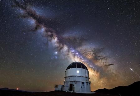 El Leoncito Telescopic Observatory in El Leoncito National Park, San Juan Province, an ideal place for observation with nights of deep darkness, without pollution, cloudless 270 to 300 days a year, low humidity. The telescope, 2.15 m in diameter and installed at an altitude of 2,552 m, is used by researchers for several programs: the origin of stars, the chemical evolution of the galaxy, the speed of the galaxy's retreat, the Magellanic Clouds, the closest galaxies to Earth. In the same province, the Félix Aguilar Observatory has discovered several asteroids with its Carlos Cesco astronomical station, located at an altitude of 2,348 m.