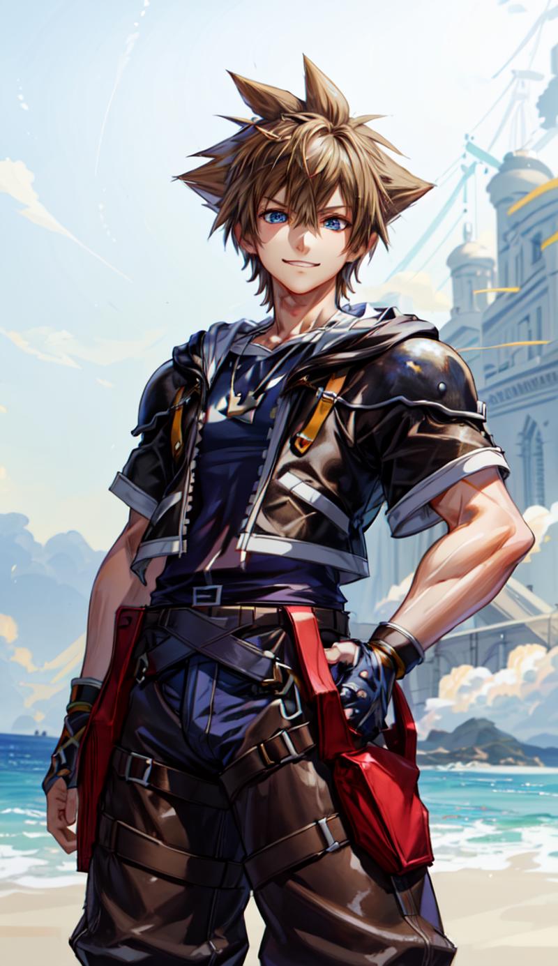 UnOfficial Sora (ソラ) KHII Default Outfit - Kingdom Hearts (キングダムハーツ) image by aimage01