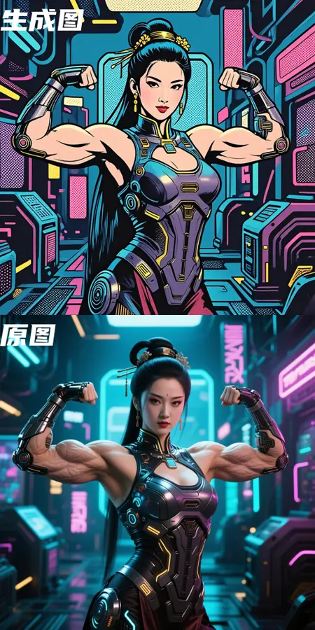 kontext series:retro USA comic+pop art复古美漫+波普艺术