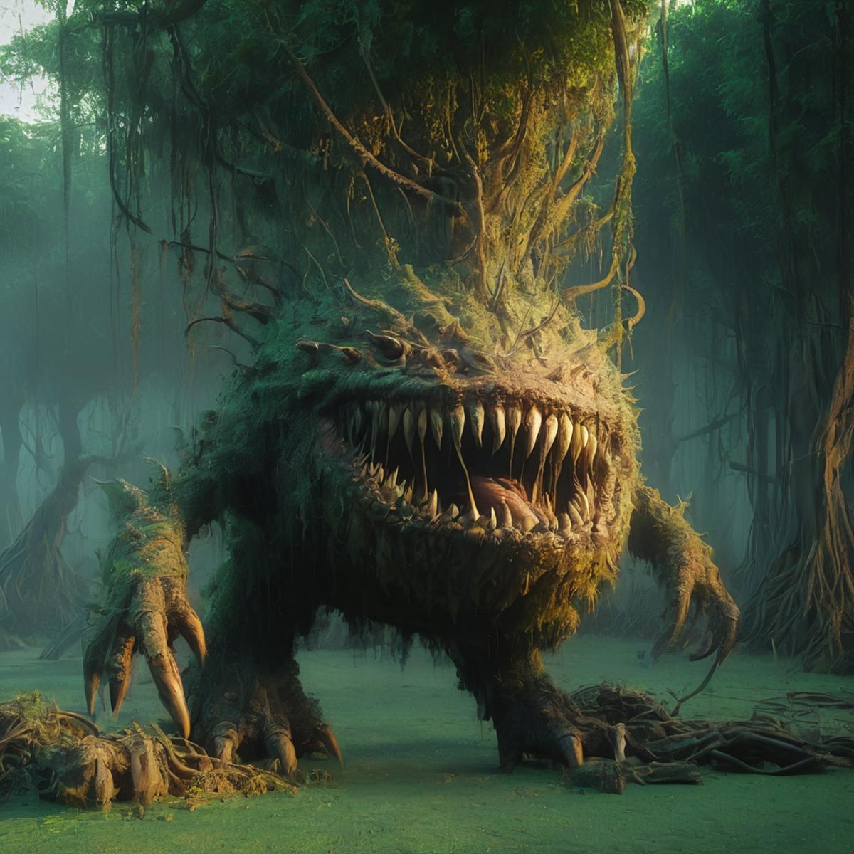 swamp monster SDXL image by Shivae