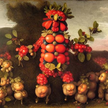 arcimboldo-style, baby