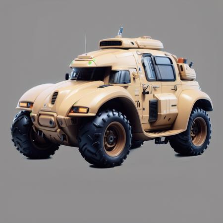 vehicle, game project design, sci-fi style, tank, no man, vehicle focus, motor vehicle, , wheels, ground vehicle, science fiction, complex tires, gradient background, gray background<lora:Vehicles:1>