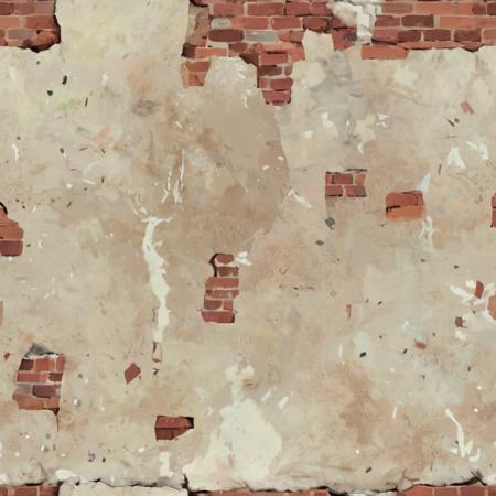 Team Fortress 2 texture, TF2 texture, albedo texture map, best videogame textures, (brick wall, brown brick, bottom trim, concrete trim, white concrete), dirty, filthy, crack den, (top stain, white stain), (worst lighting, fullbright, no shadows)