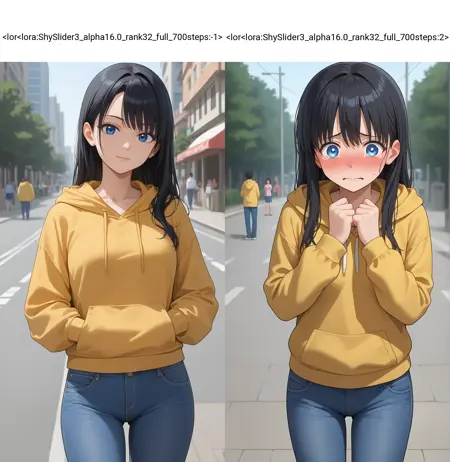 Confident / Embarrased slider