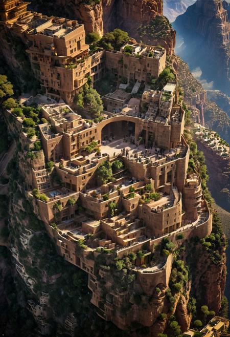 (The colonial city of the future, in the mist-filled Grand Canyon, on an unknown Earth-like planet, 2 moon on sky, Spaceship flight connects colonies, waterfulls:1.3), (Machu Picchu, a mountain settlement, incredibly spectacular:1.2), (Mario Botta:1.3), (avant-garde, future, reality, science fiction, photorealistic), (modern architecture:1.2), 
(Large Files, Ultra Realistic, 8K, 16k, FHD, HD, VFX, Perfect, Photography, composition, Architecture Sales Photography, Architecture Competition, Ultra High Resolution, Cinematography, High Resolution Image:1.1), (dramatic lighting, direct sunlight, ray tracing, clear shadow:1.2),  (real landscape:1.1), (blurred background:1.0), (urban background, more_details) ,
ac_neg1, great lighting, clear, hillscastel, extrusionbuilding, vertical