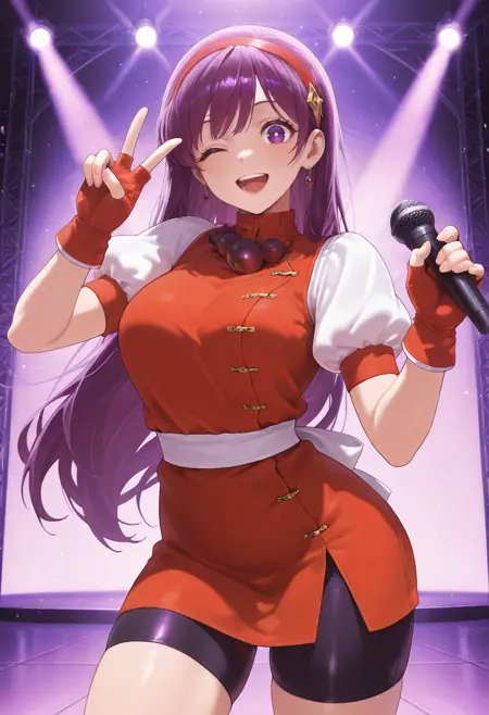 Athena Asamiya -The King of Fighters l IllustriousXL (3 Outfits)