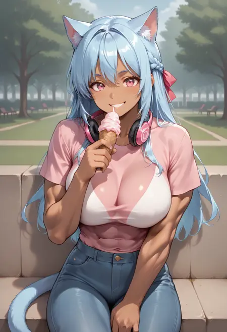 Cat Girl Shizuka (OC) for Illustrious and Pony