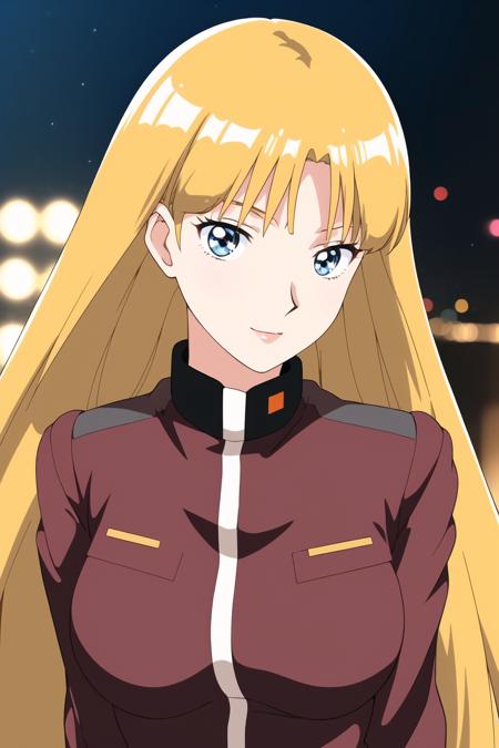 (Night:1.7), Japan, Tokyo, CityView, Before Window,
Standing at attention,
Brown_ jacket,military, military uniform,long sleeves,
<lora:Lucille_Liliant_GundamX-KK77-V1:0.7>,
blonde hair ,blue eyes,long hair,bangs,
1 girl, 24yo,mature female,Beautiful Finger,Beautiful long legs,Beautiful body,Beautiful Nose,Beautiful character design, perfect eyes, perfect face,
looking at viewer, in the center of the image,(Upper_body),(Focus on her face),(from_side),
NSFW,official art,extremely detailed CG unity 8k wallpaper, perfect lighting,Colorful, Bright_Front_face_Lighting,
(masterpiece:1.0),(best_quality:1.0), ultra high res,4K,ultra-detailed,
photography, 8K, HDR, highres, absurdres:1.2, Kodak portra 400, film grain, blurry background, bokeh:1.2, lens flare, (vibrant_color:1.2)
(Beautiful,large_Breasts:1.0), (beautiful_face:1.5),(narrow_waist),