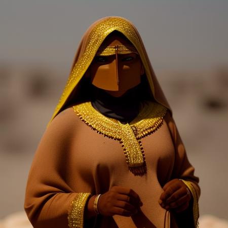 a brown monocolor Clay model of a zwx woman