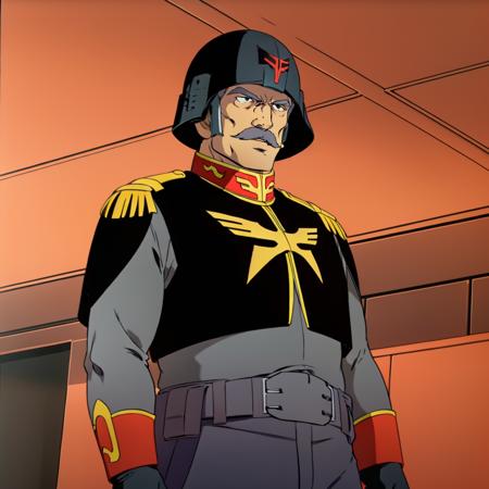 rambaral,1oldman, rambaral,1oldman, grey hair,black eyes,mustache,facial hair, military uniform,zeon,epaulettes, belt,pants, knee boots, zhong guang helmet, rambaral,1oldman, grey hair,black eyes,mustache,facial hair, pilot suit, gloves, belt, boots, spacehelmet,