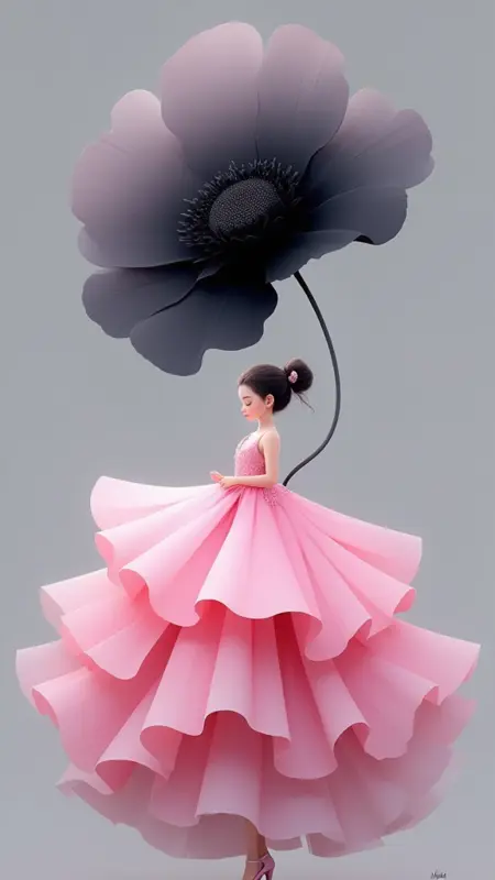 Beauty Girl Flower On Head Flux1.d Lora